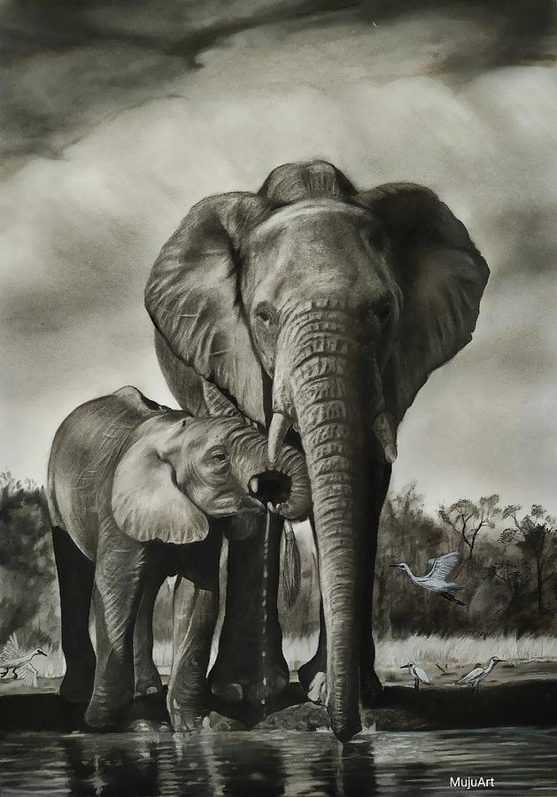 Mother's love Drawing by Tonderai Mujuru MujuArt - Fine Art America