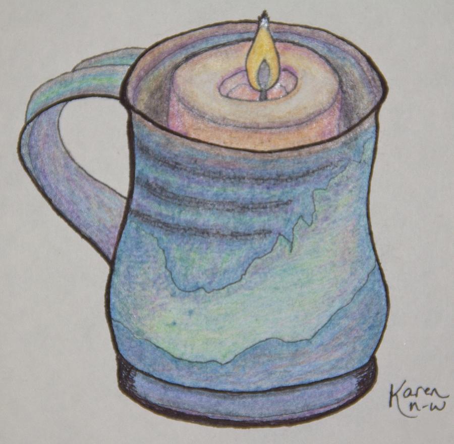 Mothers Mug Drawing by Karen Nice-Webb