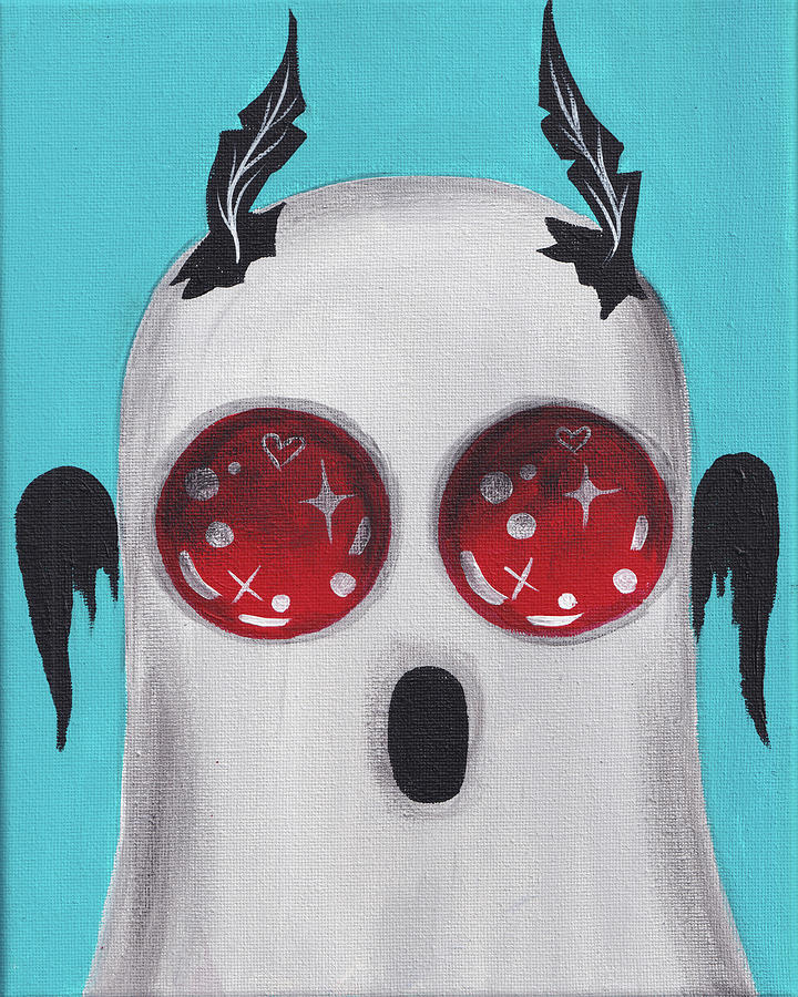 Mothman Ghost Painting by Abril Andrade - Fine Art America