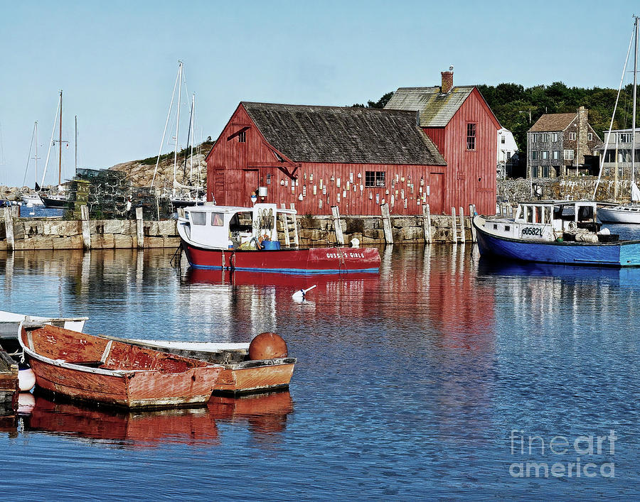 Motif #1 at Rockport Photograph by Steve Brown