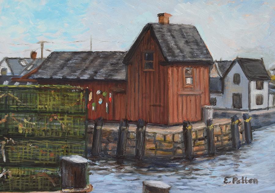 Motif #1, Rockport, MA Painting by Eileen Patten Oliver