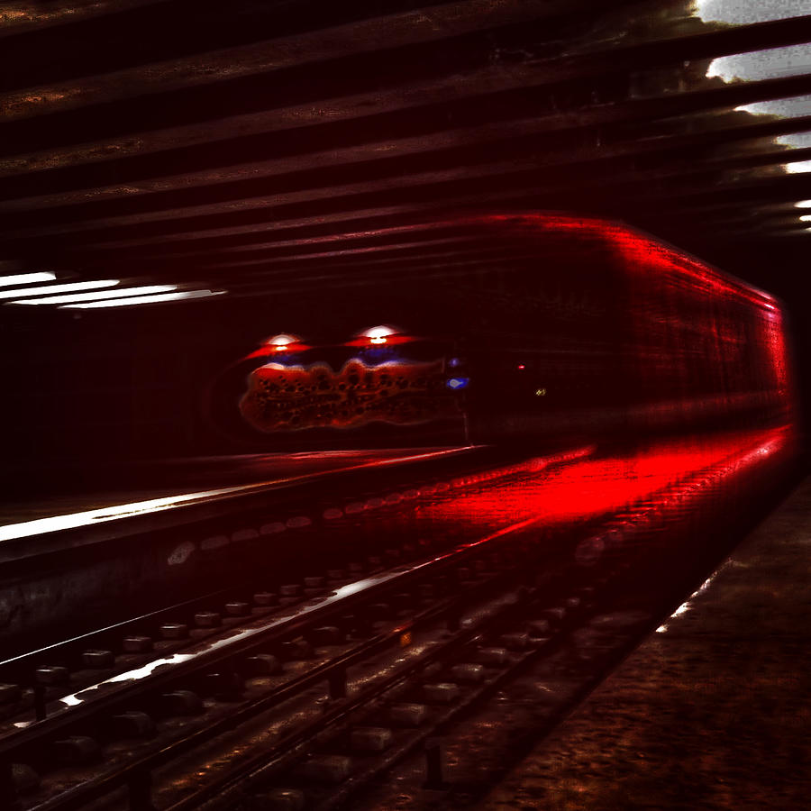 Motion Blur in Red Photograph by Alina Oswald