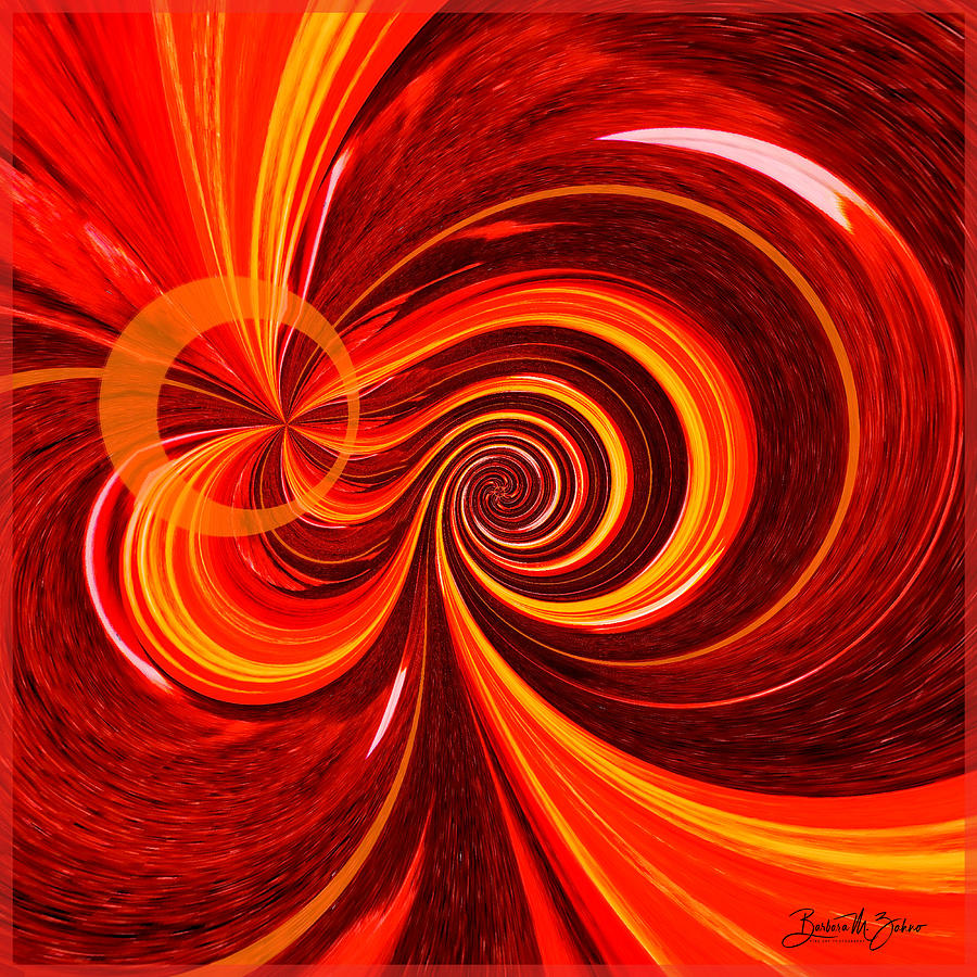 Motion in Orange and Red Photograph by Barbara Zahno