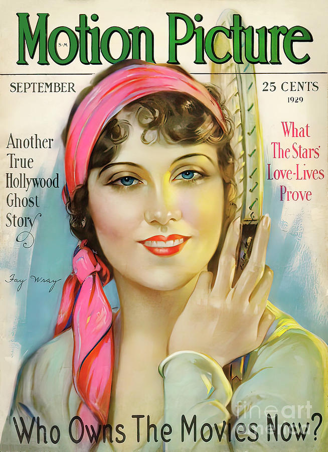 Motion Picture 1929 Magazine Cover Fay Wray Photograph by Carlos Diaz