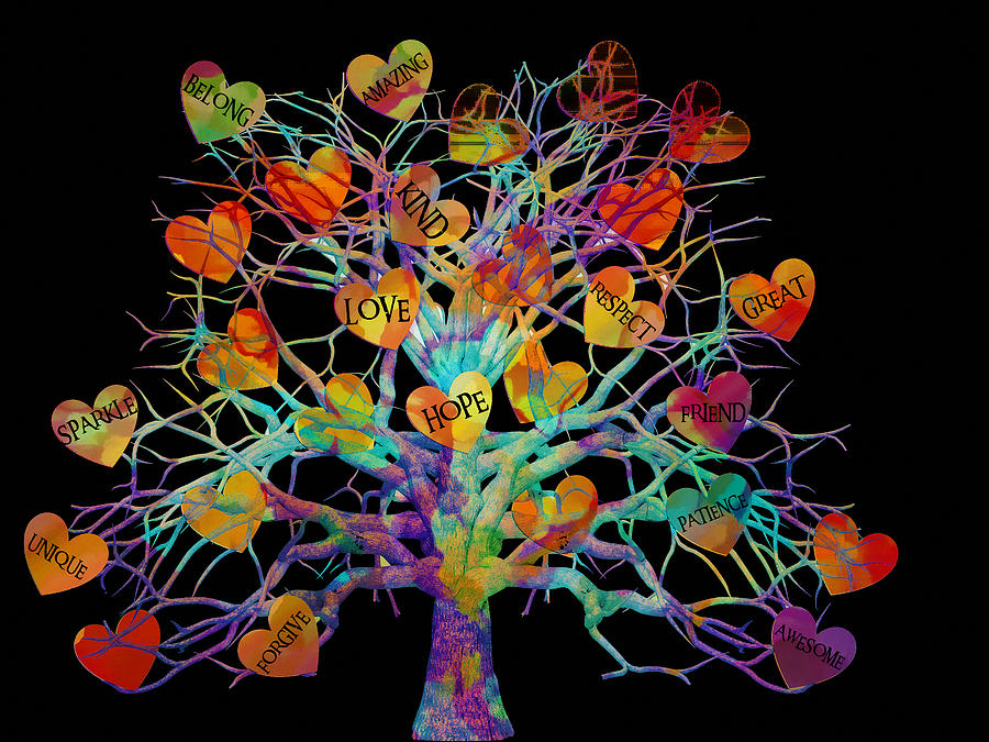 Motivational Tree Of Hope Digital Art by Michelle Liebenberg