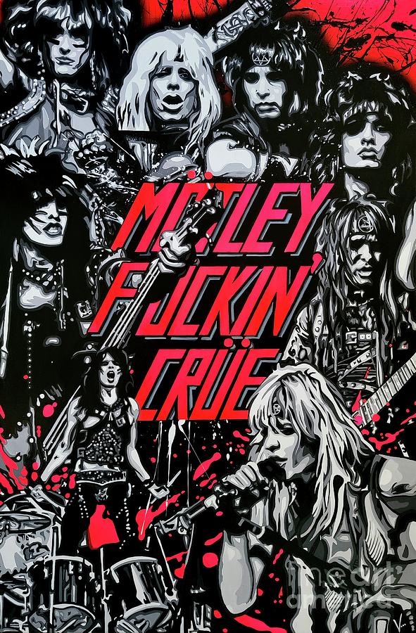 Motley Crue Painting by Victoria Glaittli - Fine Art America