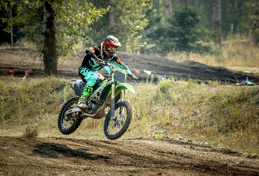 Motocross Off Road Motorcycle Racing Photograph by Athena Mckinzie