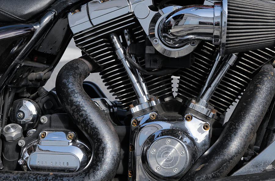 Motorcycle Photograph - Motor Abstract by Richard Rizzo