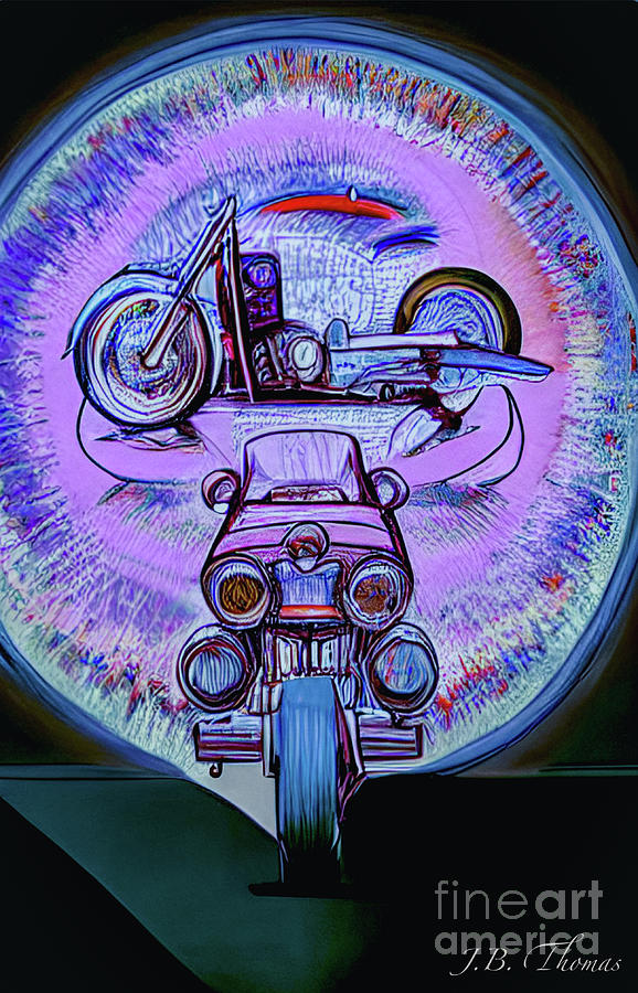 Motorbike Digital Art by JB Thomas