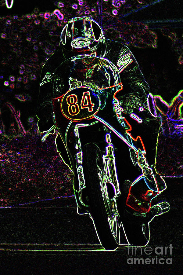 Motorbike Photograph - Motorcycle 2 by Alan Harman Motorbike Photograph - Motorcycle 2 by Alan Harman