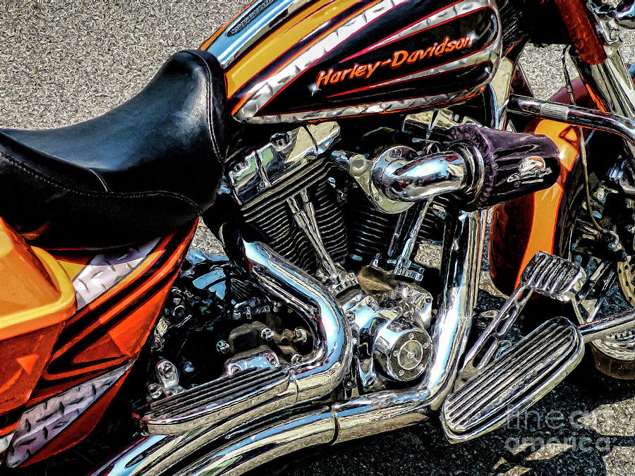 Motorcycle Photograph by Jeff Breiman