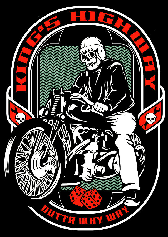 Motorcycle King Rider Digital Art by Long Shot