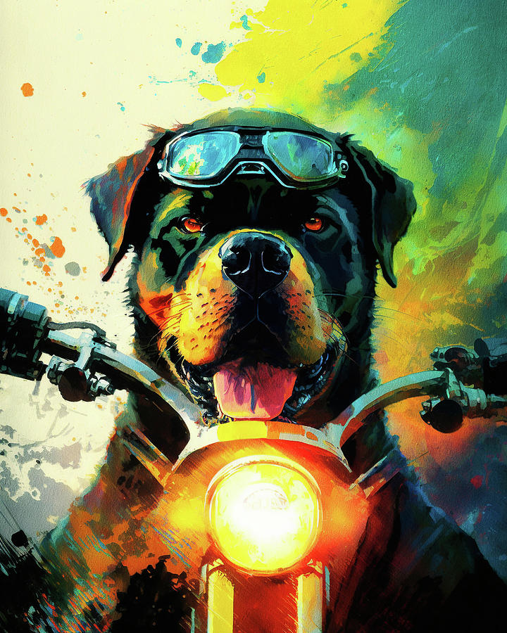 Rottweiler Dog, Digital art, scenic, Rottweiler, sky, animal, dog, HD  wallpaper | Peakpx