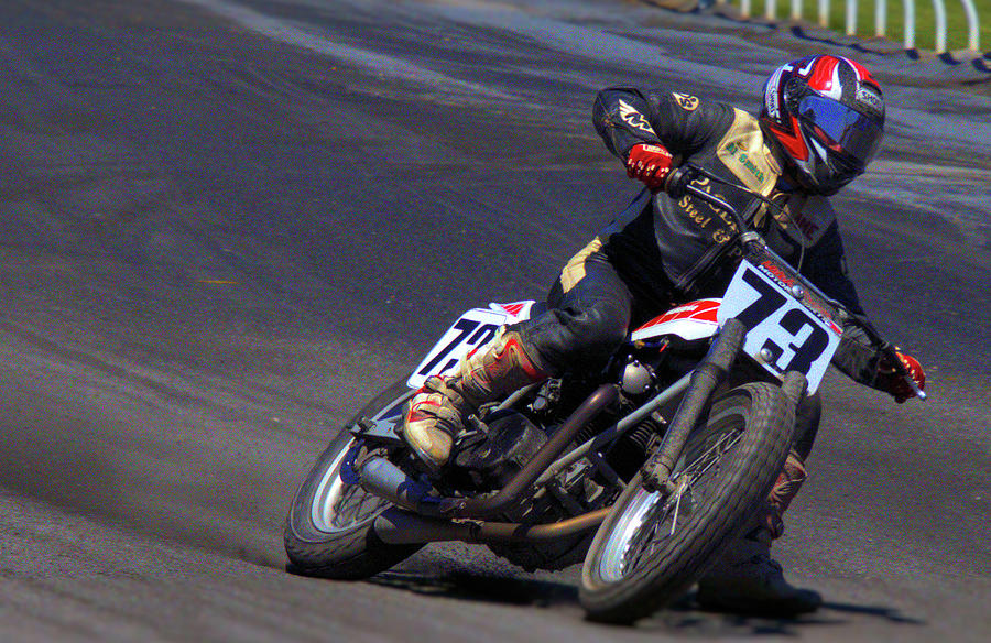 Motorcycle racer on the curve Photograph by James Mayo - Fine Art America