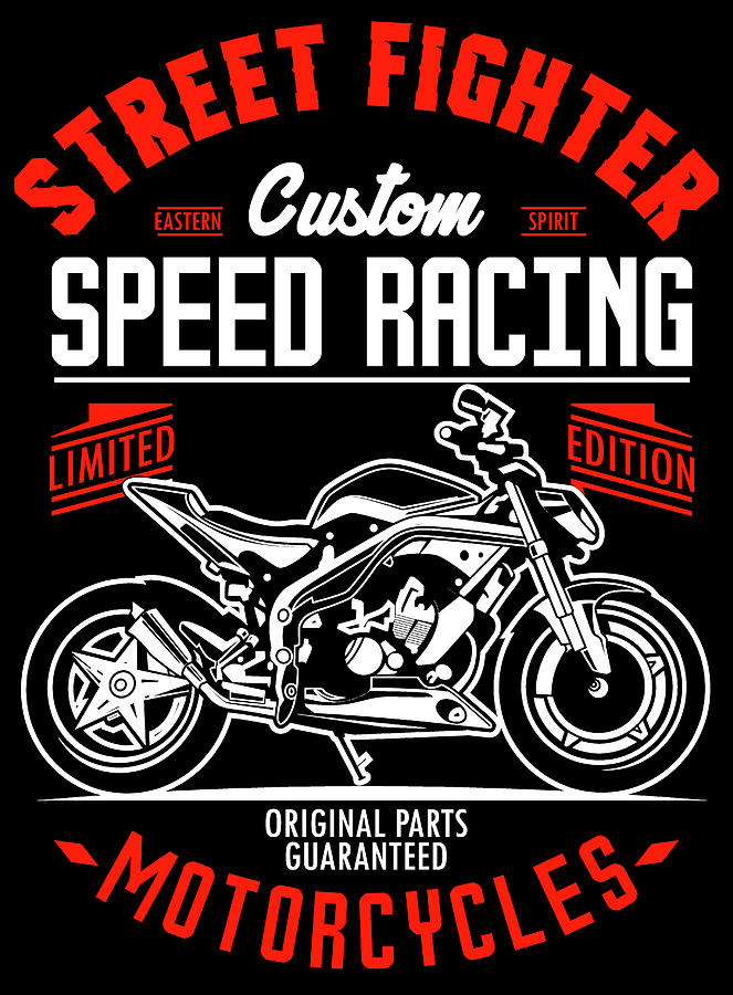 Motorcycle Racing Speed Digital Art by Long Shot