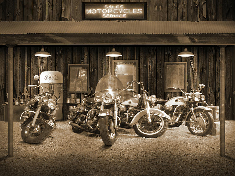Motorcycle Sales and Service Photograph by Mike McGlothlen