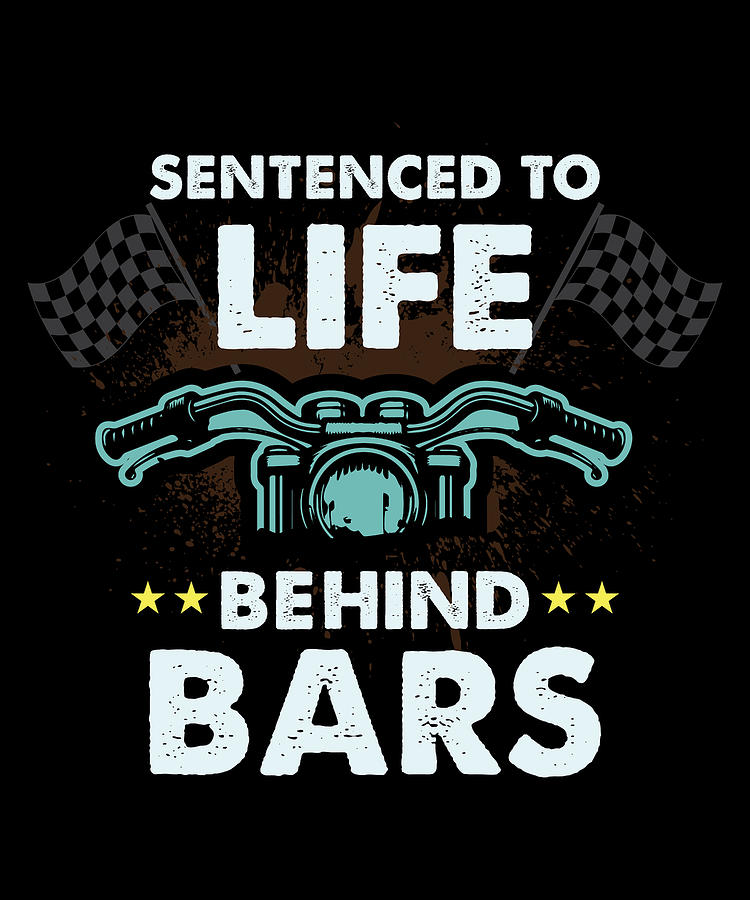 Dirtbike Digital Art - Motorcycle Sentenced To Life Behind Bars by Jacob Zelazny