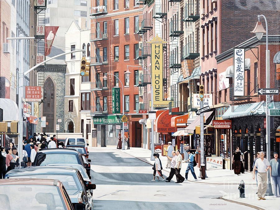 New York City Painting - Mott Street by Joseph Michetti