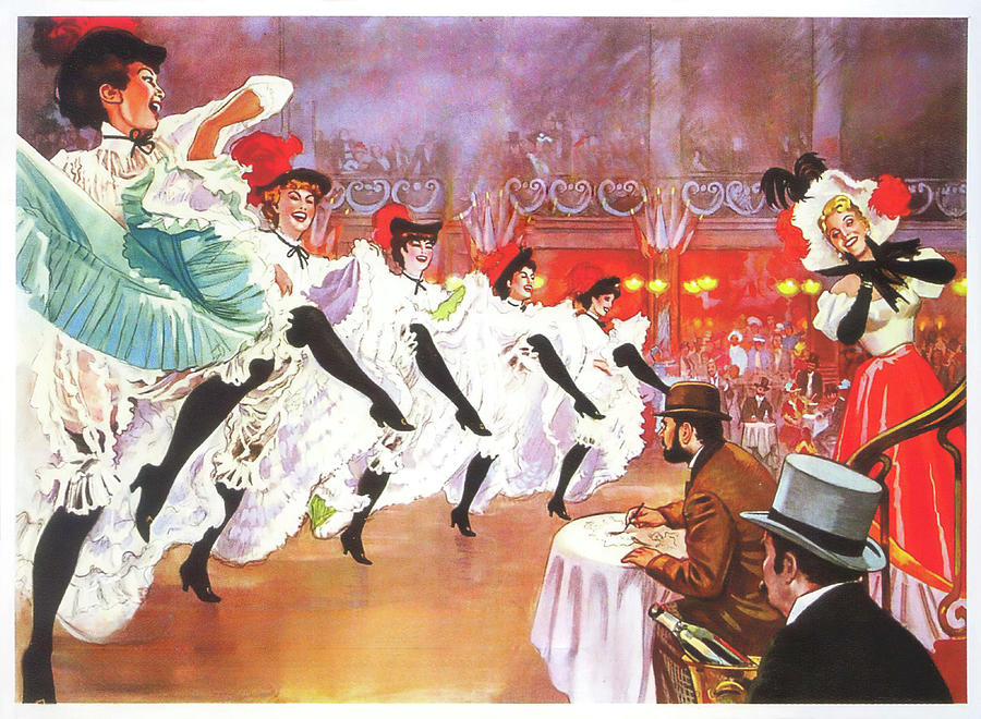 Vintage Painting - Moulin Rouge, 1952, movie poster painting-b by Movie World Posters