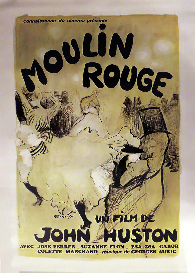 Moulin Rouge, 1952 Mixed Media by Movie World Posters