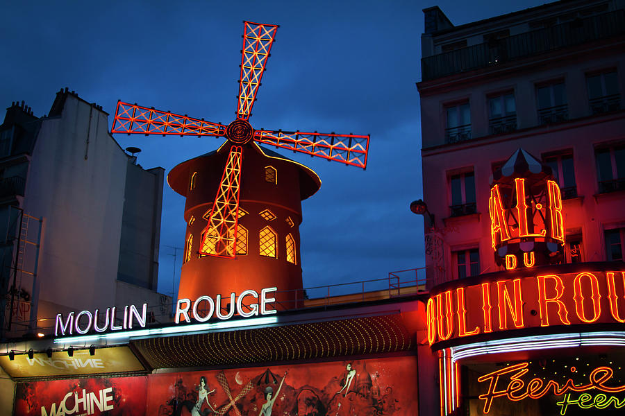 Moulin Rouge Evening  Photograph by Harriet Feagin
