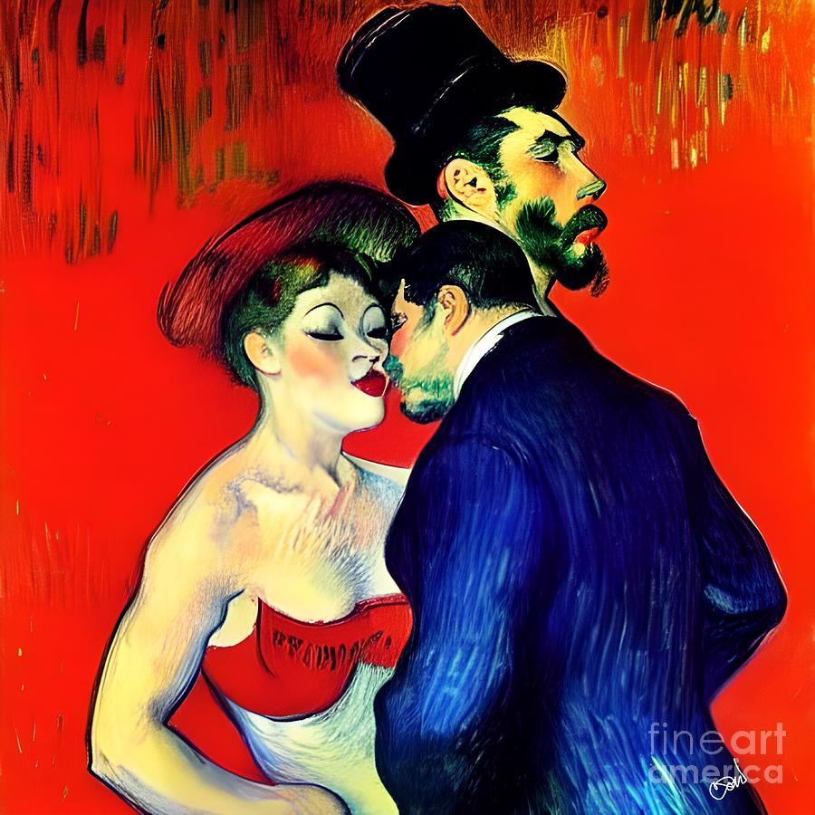 Moulin Rouge Kiss Digital Art by Craig Walters