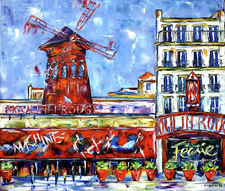Moulin Rouge Painting by Mirek Kuzniar