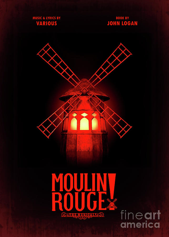 Broadway Digital Art - Moulin Rouge Musical by Bo Kev