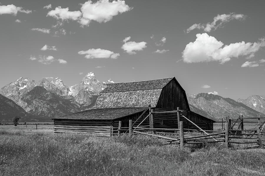 Moulton Barn in Black and White Photograph by Rose Guinther
