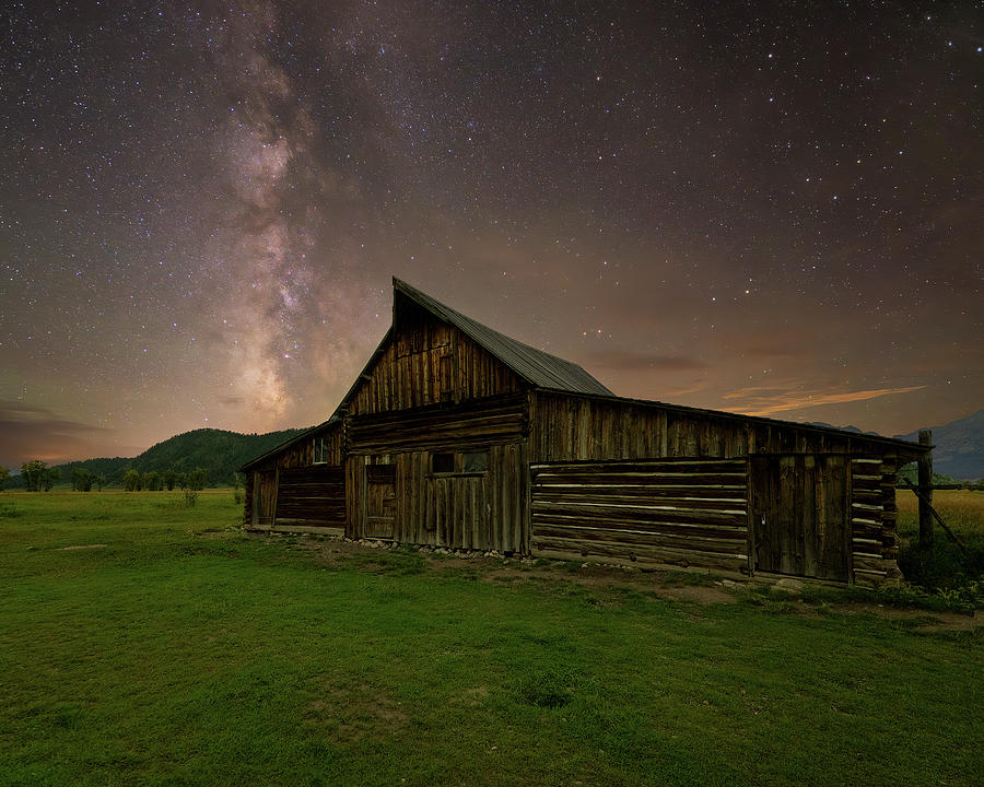 Moulton Barn with Milky Way Photograph by John Wilbur Moulton Barn with Milky Way Photograph by John Wilbur