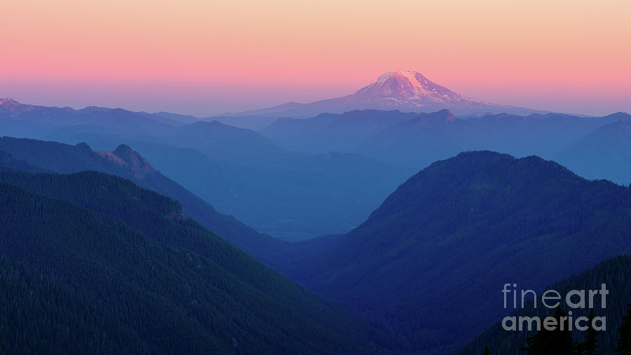 Mount Adams Layers Of Sunset Photograph