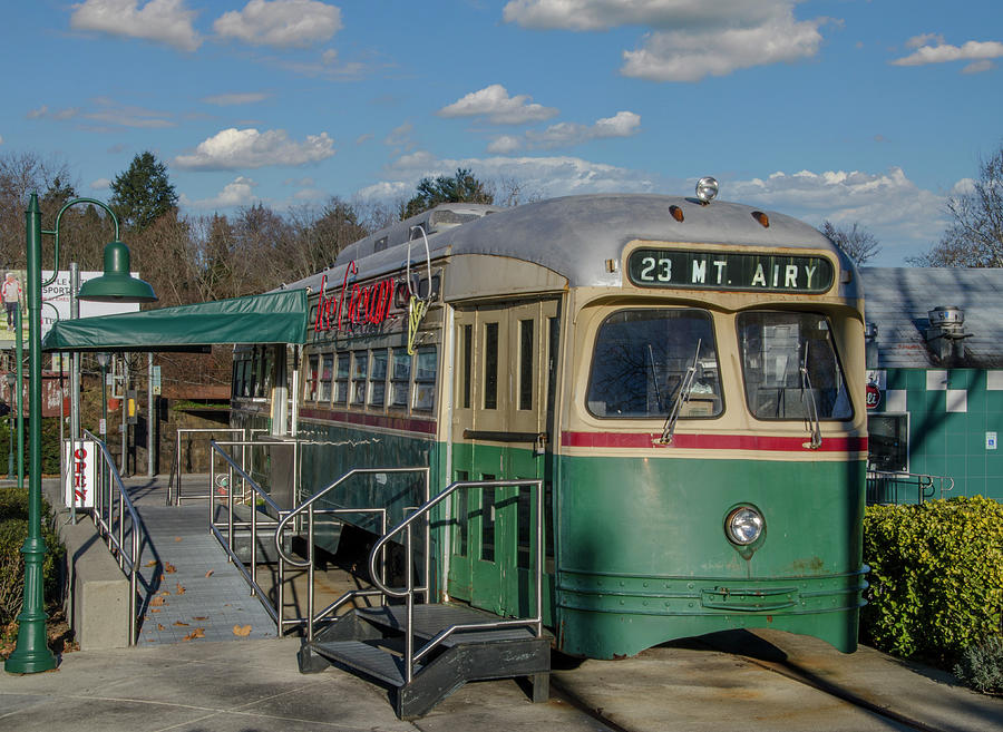 Philadelphia Photograph - Mount Airy Philadelphia - The Trolley Car Diner by Bill Cannon