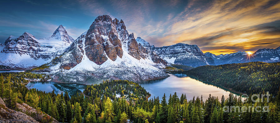 Mount Assiniboine Panorama Photograph by Inge Johnsson