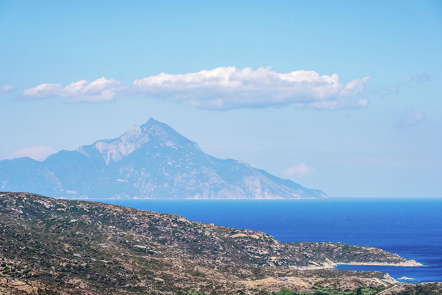 Mount Athos Daytime Photograph by Alexios Ntounas