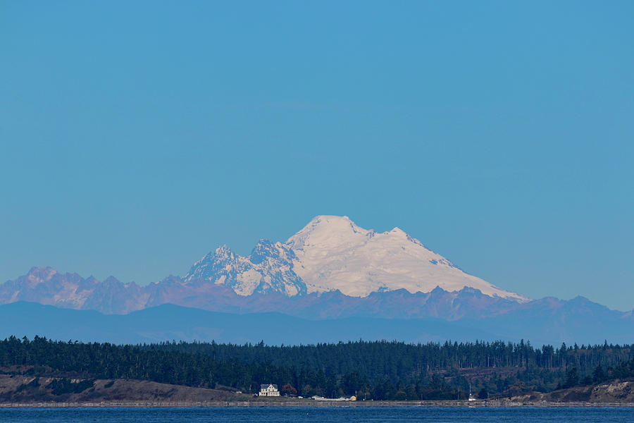 Mount Baker from Port Townsend Photograph by Cathy Anderson