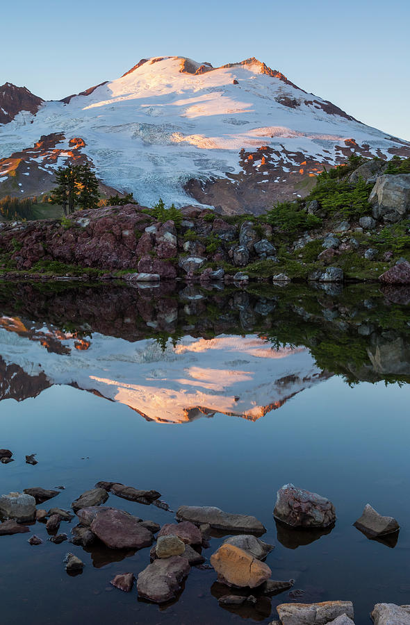 Mount Baker Reflection Photograph by Mark Windom - Fine Art America