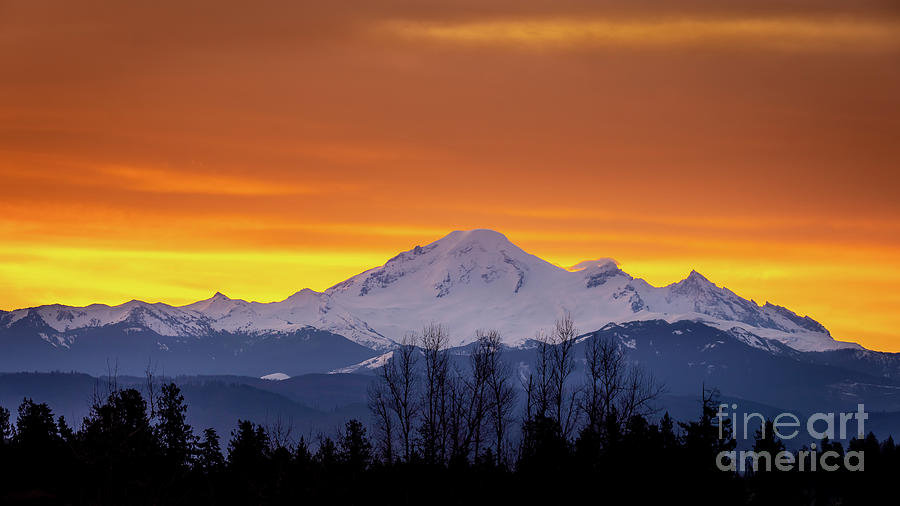 Mount Baker Sunrise Photograph by Harry Beugelink