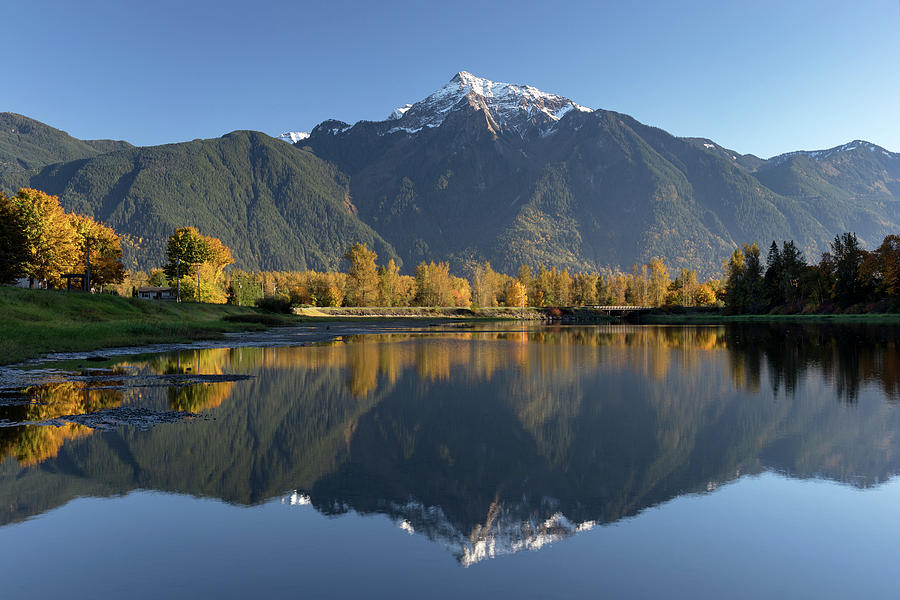 Mount Cheam at Seabird Island Photograph by Michael Russell