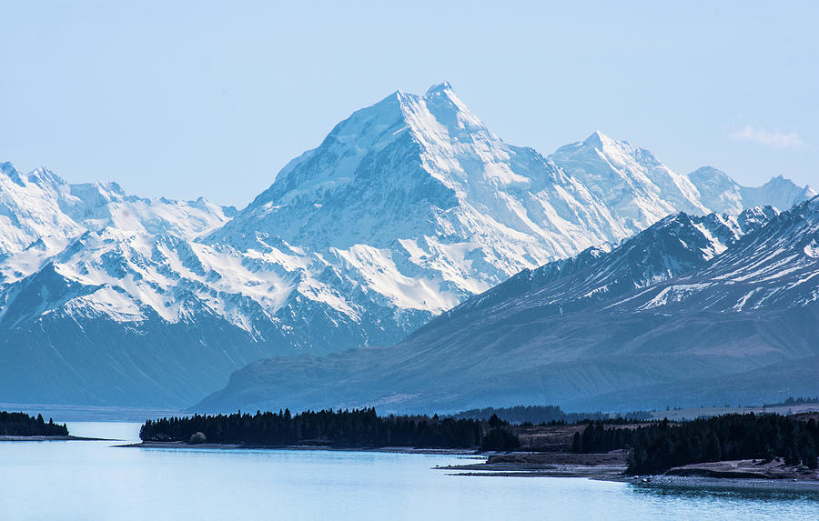 Mount Cook Beyond Lake Pukaki Photograph by Lance Mosher - Fine Art America