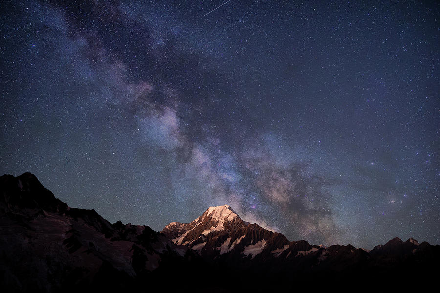 Mount Cook Milky Way Photograph by Olly Gaspar