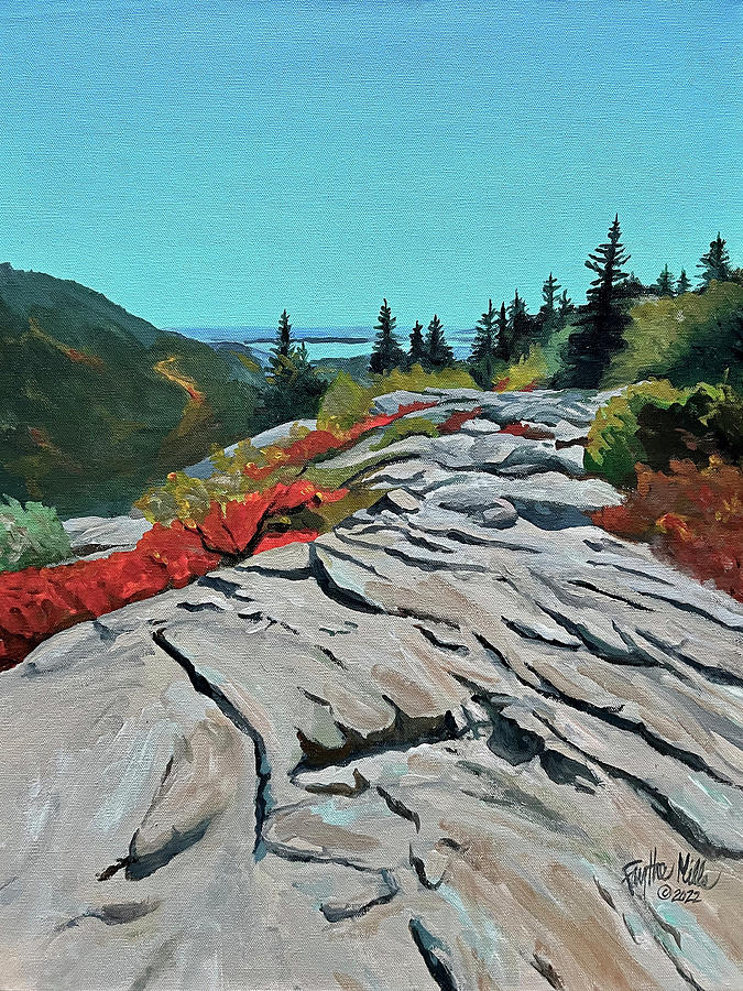 Acadia National Park Painting - Mount Desert Maine by Faythe Mills