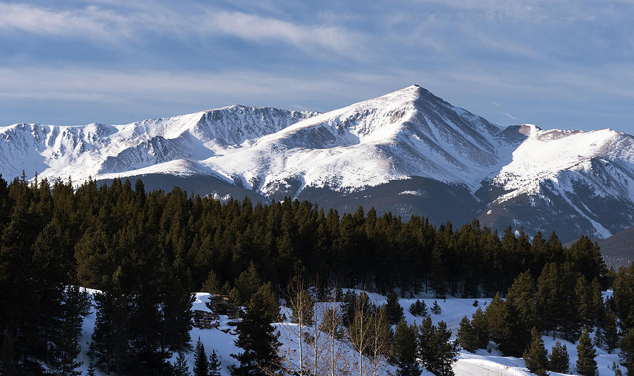 Mount Elbert 14,440 Feet, is the highest peak in Colorado. Photograph ...