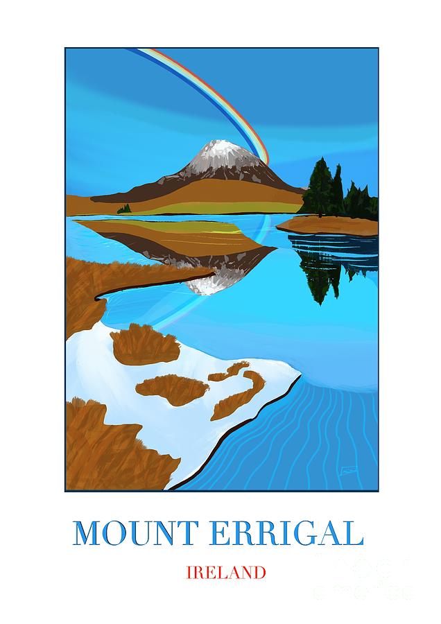 Mount Errigal Donegal Digital Art by Lidija Ivanek - SiLa