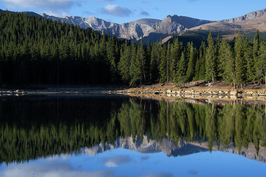 Mount Evans with Echo Lake Photograph by Cascade Colors