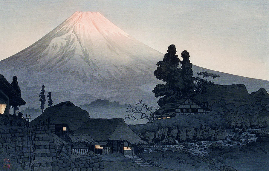 Mount Fuji From Mizukubo Painting By Hiroaki Takahashi - Fine Art America