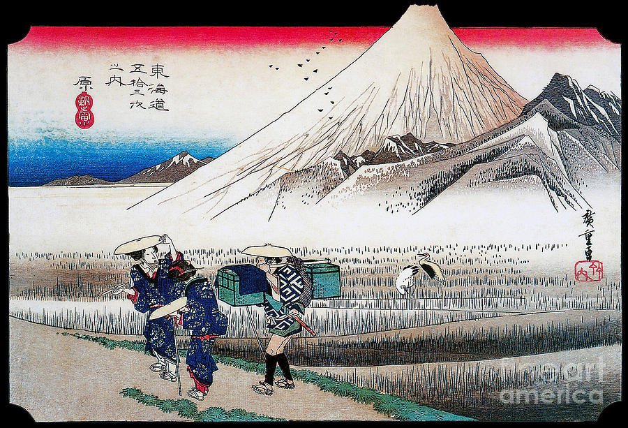 Mount Fuji In The Morning From Hara 1831 Painting