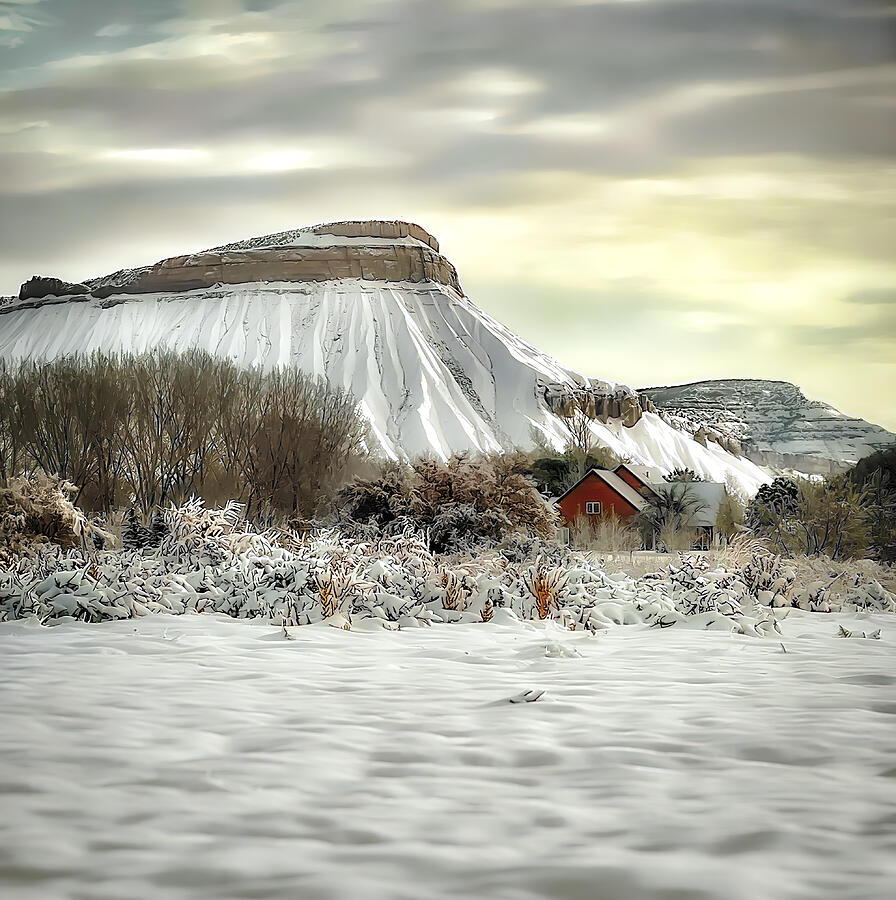 Mount Garfield Winter Scene Photograph by John A Rodriguez Mount Garfield Winter Scene Photograph by John A Rodriguez