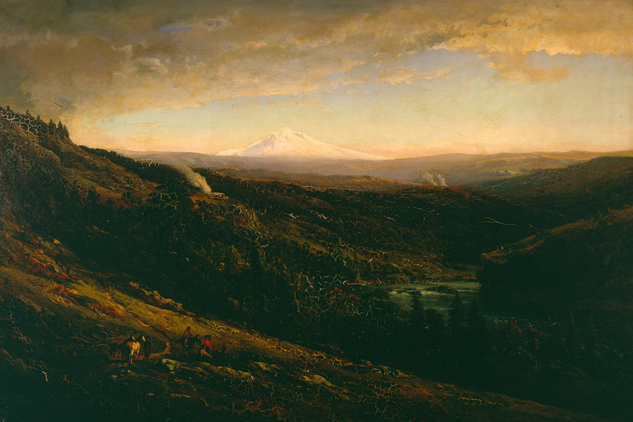 William Keith Painting - Mount Hood from Sandy River  by William Keith