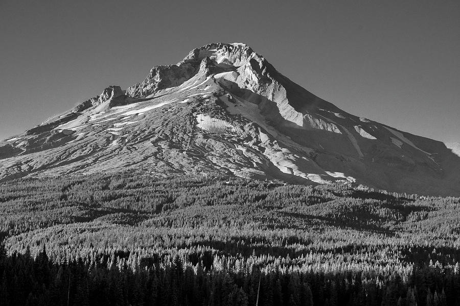 Mount Hood in Black and White Photograph by Matthew Irvin - Fine Art ...