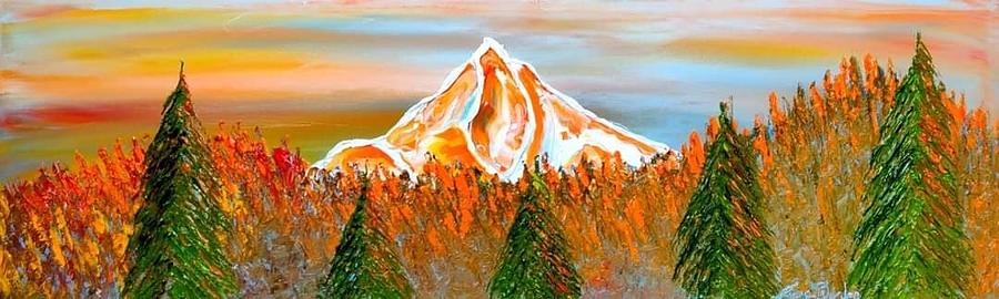 Mount Hood Of Autumn #10 Painting by James Dunbar
